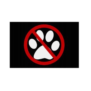 no pets allowed yard signs