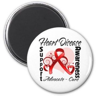 Heart Ribbon   Heart Disease Awareness Magnet