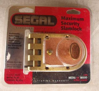 SEGAL 467F (14321) Jimmy Proof Automatic Deadlocking Slam Lock Single Cylinder Lock Set, Bronze (US10)   Single Cylinder Door Deadbolts  