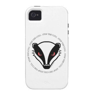 Angry British Badger   Stop The Cull Case Mate iPhone 4 Covers