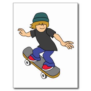 Skateboard Kid Postcard