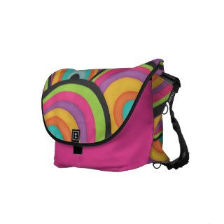 Funky Rainbows Messenger Bags