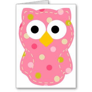 Owl   Baby Girl Card