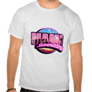 Miami Summertime Logo T Shirt