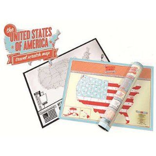 (12x17) United States Scratch Map   Travel Edition Scratch Poster   Prints