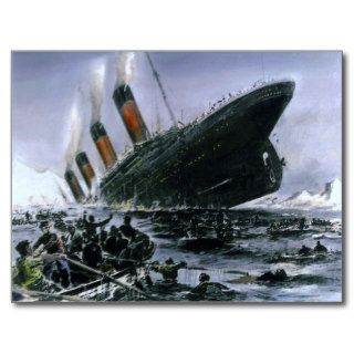 Sinking RMS Titanic Postcards