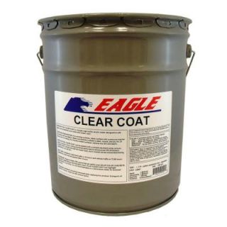 5 gal. Clear Coat High Gloss Oil Based Acrylic Topping Over Solid Sealer ETC5