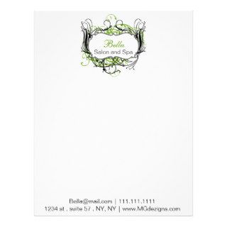 green black and white Chic Business letterheads