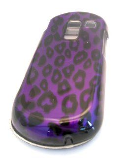 Samsung R455c Straight Talk Purple Leopard 3D HARD Design Case Skin Cover Protector Cell Phones & Accessories