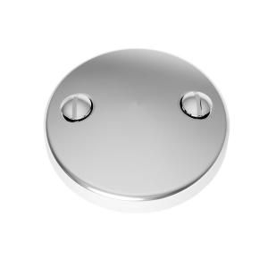 Brasstech 2 Hole Waste and Overflow Faceplate in Polished Chrome 266/26