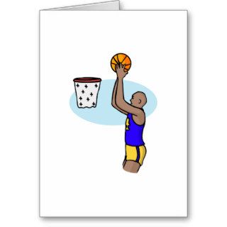 Shoot the ball greeting cards