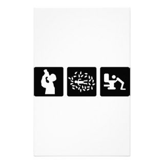 black alcohol picture icon customized stationery