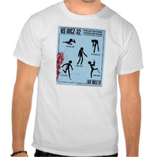 Zombie Identification Chart Tshirt