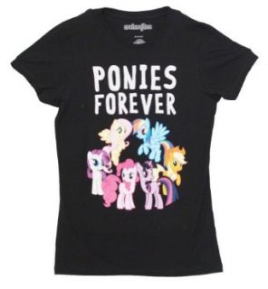 My Little Pony Ponies Forever Juniors Black T shirt Clothing