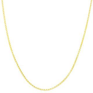 14 Karat Yellow Gold 1.1 mm Solid Rolo Chain (24 Inch) Jewelry