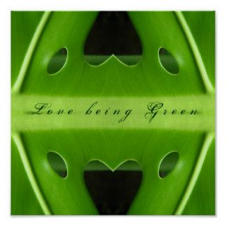 Love Being Green Poster