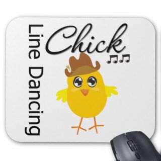 Line Dancing Chick Mouse Mat