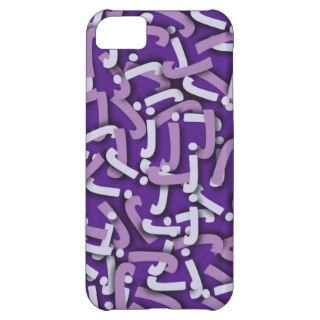 Letter J Purple Case For iPhone 5C