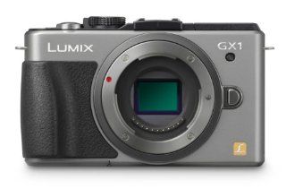 Panasonic Lumix DMC GX1 16 MP Micro 4/3 Compact System Camera with 3 Inch LCD Touch Screen Body Only (Silver)  Compact System Digital Cameras  Camera & Photo