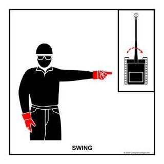 Swing Label CRANE 458 Crane Hand Signals  Business And Store Signs 