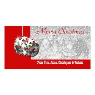 Elegant Christmas holiday greeting Photo Greeting Card