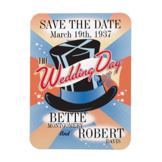 Hollywood Wedding Save The Date Magnet