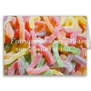 Gummy Candy Birthday Greeting Card