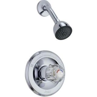 Delta Classic 1 Handle Pressure Balanced Tub and Shower Faucet Trim Kit in Chrome (Valve Not Included) T13222
