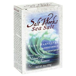 THE MATE FACTOR Salt Works Unrefined Sea Salt 1 LB Health & Personal Care