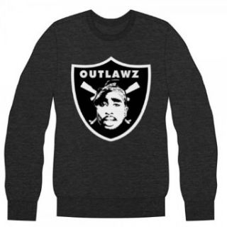 Tupac Outlawz Black Crew Men's Sweatshirt Movie And Tv Fan T Shirts Clothing
