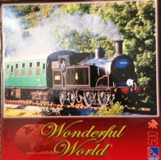 Wonderful World "Steam Train" Puzzle   500 Pieces Toys & Games