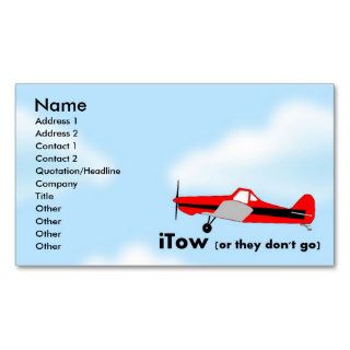 iTow Sailplane Glider Business Card