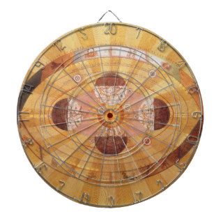 Vintage Astronomy, Antique Copernican Solar System Dart Boards
