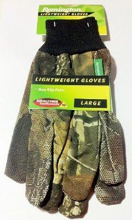 Remington Lightweight Gloves Non Slip Palm Bill Jordan's Realtree Hardwoods HD High Definition Large Hunting Fishing Camping Outdoors  Camouflage Hunting Apparel  Sports & Outdoors