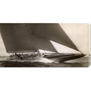 Edwin Levick 'J Class Sailboat, 1934' Stretched Canvas Art Canvas