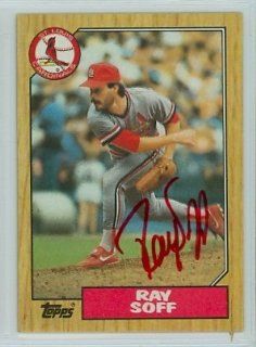 Ray Soff AUTO 1987 Topps #671 Cardinals PSA Pre cert Auction Lot Sports Collectibles