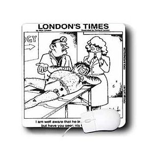 mp_2250_1 Londons Times Funny Medicine Cartoons   Bad Underwear Heart Attack   Mouse Pads Computers & Accessories