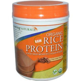 Growing Naturals Rice Protein Isolate Powder, Chocolate Power, 476 Gram Grocery & Gourmet Food
