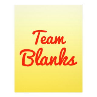 Team Blanks Flyer Design