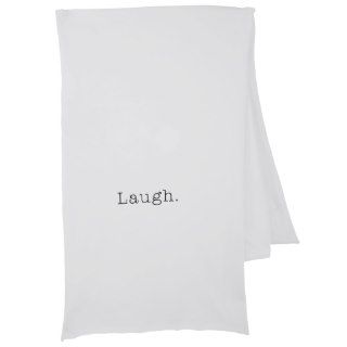 Laugh. Black And White Laugh Quote Template Scarf