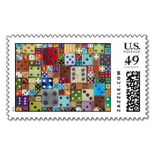 Colorful Dice Postage