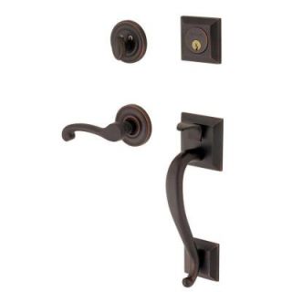 Baldwin Madison Single Cylinder Oil Rubbed Bronze Right Handed Handleset with Wave Lever 85320.102.RENT