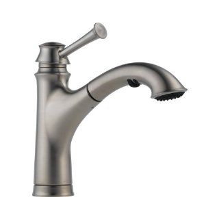 Brizo 63005LF SS Baliza Kitchen Faucet with Pullout Spray, Stainless Steel   Touch On Kitchen Sink Faucets  