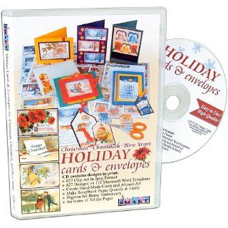 ScrapSMART   Vintage Christmas, Chanukah, and New Years Holiday Cards & Envelopes Software   477 Designs in Microsoft Word Templates and 477 Clip Art Designs in Jpeg Format (CDVC20) Software