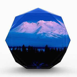 Mountain Above The Clouds Mt Shasta California Acrylic Award