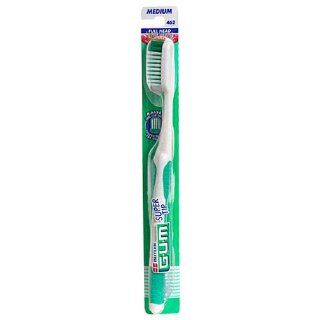 Butler G U M Super Tip Toothbrush, Full Head, Medium 462 , 2 toothbrushes Health & Personal Care