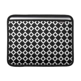 Black and White Diamond Pattern Sleeves For MacBook Air