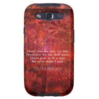 Shakespeare romantic  LOVE quotation Galaxy S3 Cover