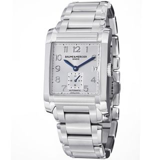 Baume and Mercier Men's 'Hampton' A10047 Water resistant Stainless Steel Swiss Automatic Watch Baume & Mercier Men's Baume & Mercier Watches