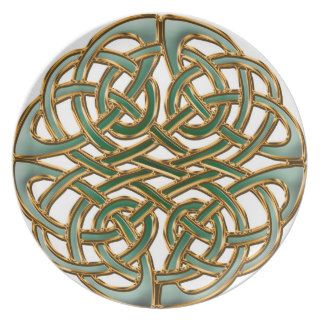 Endless knot celtic plate